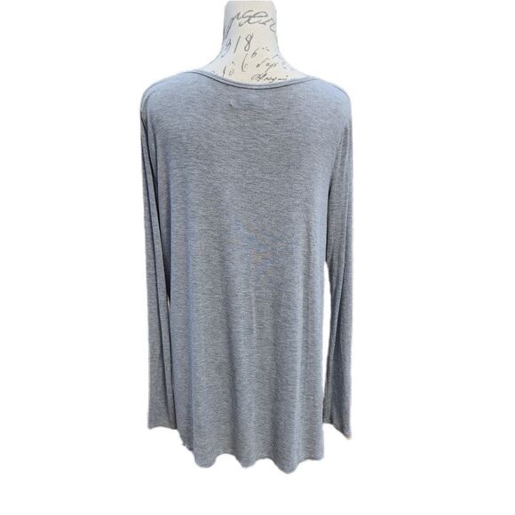 Abercrombie & Fitch -475 gray long sleeve flowy top Small‎ - Picture 2 of 5
